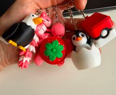 3D Printed Clicker & Articulated Keychains