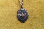Vintage Confirmation medal/chain&amp;pouch