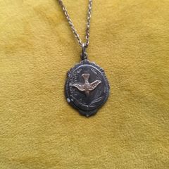 Vintage Confirmation medal/chain&pouch
