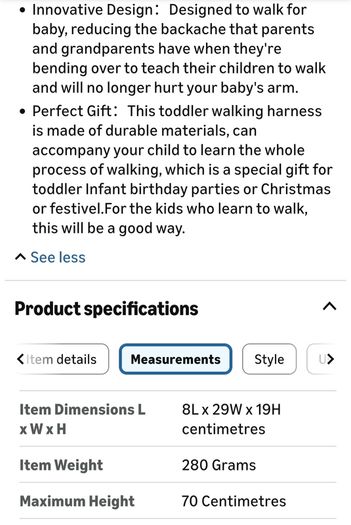 Baby Walker / Toddler Harness
