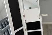 Stand alone mirror with storage
