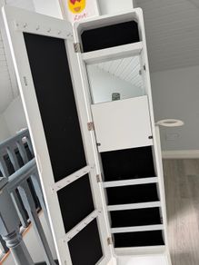 Stand alone mirror with storage