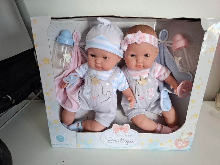 dolls and double buggy