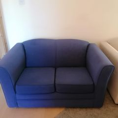 Blue and Cream Sofas