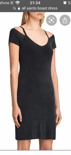 Allsaints black boast  dress size M  . Uk 10-12