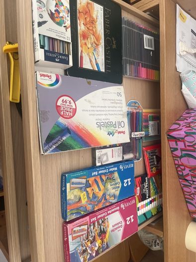 HUGE selection of art materials including easel, canvases, paints, pastels and more