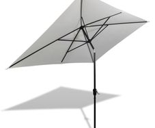 Parasol 200 x 300 cm Sand White Rectangular
