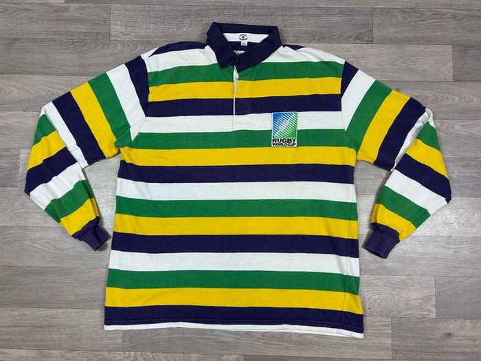 Vintage 90s Cotton Traders Rugby World Cup Referee Jersey Shirt Mens XL
