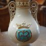 Pair of Vintage Ecclesiastical Porcelain Altar Vases Image 4