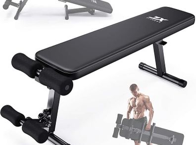 Adjustable Weight Bench Home Gym Weight Lifting & Sit Up Abdominal Bench Flat Exercise Workout Bench (FREE POSTAGE)