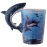 BRAND NEW Lisa Parker Shark Ceramic Shaped Handle Mug Image 7