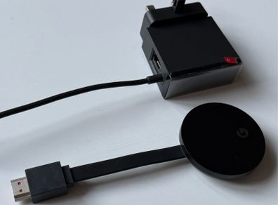 Google Chromecast 2nd Generation - HDMI Streaming Dongle with Ethernet Power Adapter