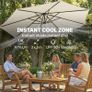 3M Umbrella Parasol Cream White Image 3