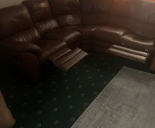 Leather Lshaped couch