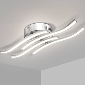 NEW SALE | LED Ceiling Light, Modern Ceiling Design Curved Ceiling Lights, 24W LED Light Fitting with 4 Built-in LED Boards Natural White 4000K for Living Room, Bedroom, Kitchen, Hallway and Office