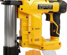 18GA Cordless Brad Nailer Compatible with Dewalt 18V/20V Battery, Brushless Nail Gun Electric Stapler with 1000 Nails and 1000 Staples for Home Improvement, DIY and Woodworking