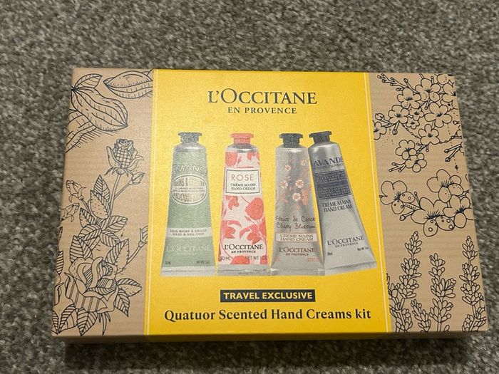 Loccitane quatuor scented hand cream kit