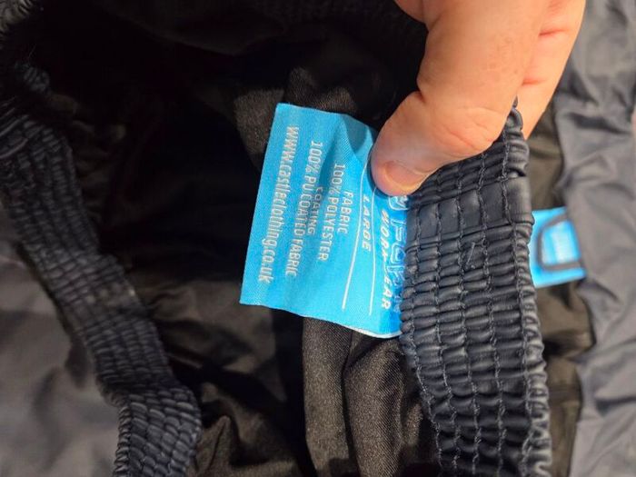 Waterproof jacket and trouser over alls