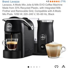 lavazza A modo mio jolie evo with milk frother