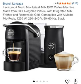 lavazza A modo mio jolie evo with milk frother