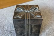 Silver plated 'Gift With Bow' Box