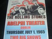The Rolling Stones repro concert poster Adelphi Theater Dublin 1965