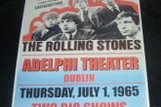 The Rolling Stones repro concert poster Adelphi Theater Dublin 1965