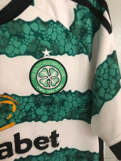 Adidas Celtic FC football jersey.