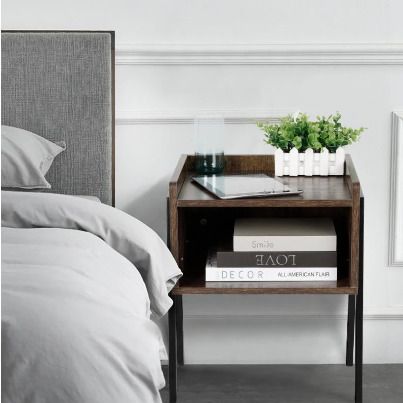 BRAND NEW Bedside Cabinet Table Nightstands Vintage Storage Home Furniture Economical Mini Drawer Bedstand Cabinet