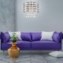 Chrome Ceiling Light Shade Cylinder Shape with Clear Acrylic Crystals 26cm x 30cm, Lampshades for Ceiling Lights & Floor Lamps, Lamp Shades for Bedroom, Living Room, Kitchen, Hallway (FREE POSTAGE) Image 2