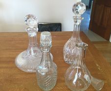 Collectables - Vintage Glass Decanters. ( Reduced)