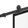 Sliding Door with Hardware Set 76x205 cm Tempered Glass&Aluminium Image 3