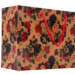 Floral Pattern Boutique/Retail/Gift Carrier Bags with String Handles