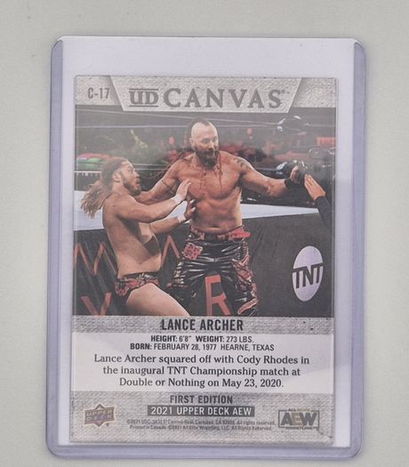 AEW Upper Deck 2021 UD CANVAS Wrestking Trading Card Bundle