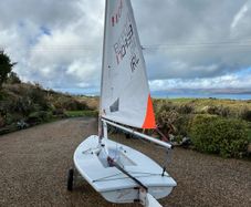 Laser sailing dinghy & road trailer