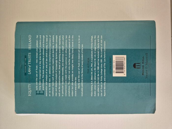 Equity and the Law of Trusts in Ireland Book
