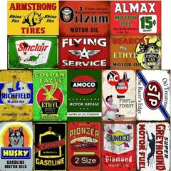 Collection retro tin signs free postage