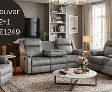 Vancouver fully reclining sofa set (NEW)