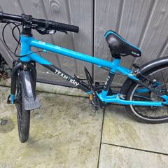 Team sky blue mountain bike