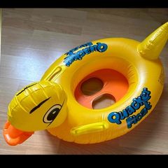 Baby Children Yellow Duck Boat Swimming Boat Water Boat Inflatable Animal Swimming Ring Seat