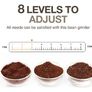 BRAND NEW 8 Settings Electric Coffee Bean Grinder for Espresso or American Drip coffee Durable Flat Burr Die-casting Housing Image 2