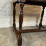 Antique, c1680 oak peg jointed Charles 11 side table. Image 3
