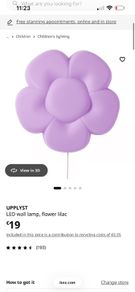 ikea flower wall lamp