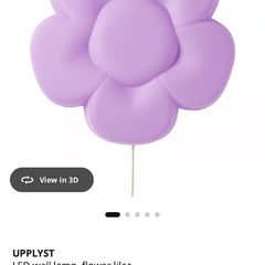 ikea flower wall lamp