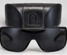 Police S8178 Vintage Shield Sunglasses with Case