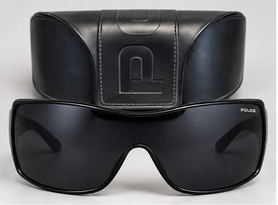 Police S8178 Vintage Shield Sunglasses with Case
