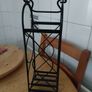 Black Metal Wrought Iron Wine Rack - Perfect New Condition Image 2