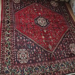 Two Matching Persian Abadeh Hand Knotted Rug Carpets