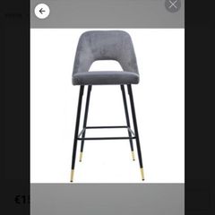Stools - 2 X Grey stools