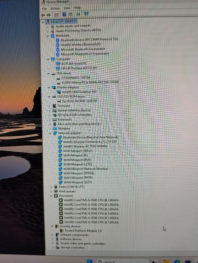 HP ProDesk 600 G5 SFF (i5 9th Gen) and power cable